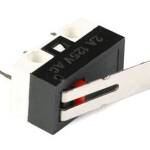 Microswitch 3-polig 1A 125VAC met lip KW-10 02